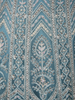 Steel Blue Heavy Sequins and Beads Embroidered Design Net Gown with Dupatta