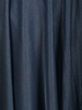 Steel Blue Solid Design Shimmer Pleated Party Wear Gown