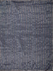 Steel Blue Striped Woven Design Pure Tissue Silk Fancy Saree with Scalloped Border