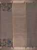 Steel Grey Floral Printed Design Tussar Silk Saree