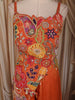 Sunset Orange Floral Beads and Thread Embroidered Design Tissue Palazzo Suit with Dupatta