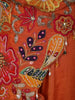 Sunset Orange Floral Beads and Thread Embroidered Design Tissue Palazzo Suit with Dupatta