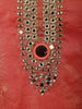 Sunset Orange Mirror Embroidered Design Kaftan-style Organza Salwar Suit