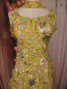 Sunshine Yellow Floral Sequin and Thread Embroidered Design Georgette Palazzo Suit with Choker Dupatta