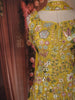 Sunshine Yellow Floral Sequin and Thread Embroidered Design Georgette Palazzo Suit with Choker Dupatta