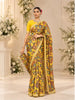 Sunshine Yellow Kalamkari Printed Design Pure Tussar Saree with Sequins Designer Border