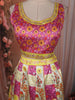 Sunshine Yellow Stone Embellished Design Space Silk Lehenga with Contrast Dupatta