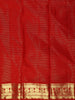 Sunshine Yellow Vaira Oosi Kattam Zari Woven Design Pure Kanchipuram Silk Saree with Contrast Zari Border