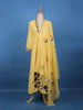 Sunshine Yellow Embroidered Cotton Salwar Suit Set - Diadem