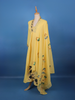 Sunshine Yellow Embroidered Cotton Salwar Suit Set - Diadem