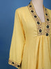 Sunshine Yellow Embroidered Cotton Salwar Suit Set - Diadem