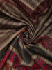 Taupe Brown Geometric Woven Design Pure Tussar Saree with Contrast Border
