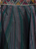 Teal Blue Abstract Printed Design Organza Lehenga with Dupatta