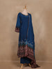 Teal Blue Bandhani Print Design Crepe Silk Palazzo Suit