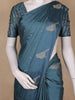 Teal Blue Butta Woven Design Banarasi Silk Saree
