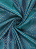 Teal Blue Butta Woven Design Pure Kanchipuram Silk Saree with Contrast Zari Border