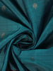 Teal Blue Butta Woven Pure Kanchipuram Silk Saree