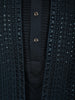 Teal Blue Embroidered Design Brocade Kurta Pyjama
