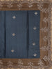 Teal Blue Floral Butta Design Pure Tussar Silk Saree