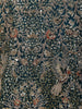 Teal Blue Floral Embroidery Bridal Net Lehenga