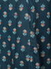 Teal Blue Floral Printed Design Cotton Anarkali Salwar Suit