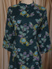 Teal Blue Floral Printed Design Cotton Straight Cut Salwar Suit