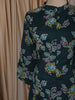 Teal Blue Floral Printed Design Cotton Straight Cut Salwar Suit