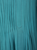 Teal Blue Floral Thread Embroidered Design Cotton Anarkali Salwar Suit with Dupatta