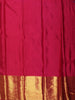 Teal Blue Floral Zari Woven Design Pure Kanchipuram Silk Saree with Zari Border