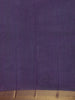 Teal Blue Geometric Woven Design Cotton Saree with Contrast Purple Zari Border