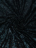 Teal Blue Heavy Sequins Embellished Design Georgette Party Wear Saree with Sequins Border