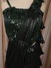Teal Green Heavy Sequins Embroidered Design Shimmer Ready to Wear Party Saree with Matching Designer Corset Blouse