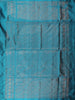 Teal Blue Paisley Woven Design Soft Silk Saree