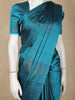 Teal Blue Paisley Woven Design Soft Silk Saree