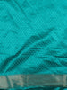 Teal Blue Peacock Butta Zari Woven Design Crepe Silk Fancy Saree