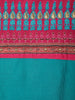 Teal Blue Printed Design Cotton Straight Cut Salwar Suit