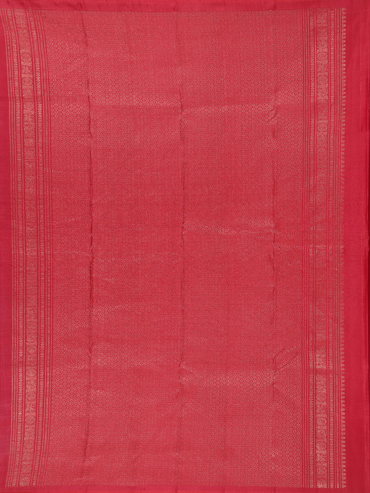 Teal Blue Solid Designed Silk Saree - Diadem