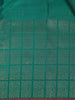 Teal Blue Solid Designed Silk Saree - Diadem