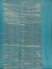 Teal Blue Striped Design Pure Tissue Silk Saree