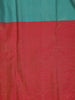 Teal Blue Stripes Zari Design Silk Saree