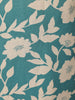 Teal Blue and Ivory Floral Printed Satin Salwar Suit - Diadem