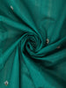 Teal Green Elephant Thread Embroidered Design Pure Tussar Saree with Scalloped Border