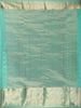 Teal Green Floral Butta Woven Design Pure Kanchipuram Silk Saree with Zari Border