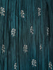 Teal Green Floral Embroidered Design Semi Raw Silk Lehenga with Dupatta