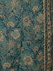 Teal Green Floral Printed Cotton Salwar Suit with Dupatta