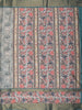 Teal Green Floral Printed Design Semi Tussar Saree