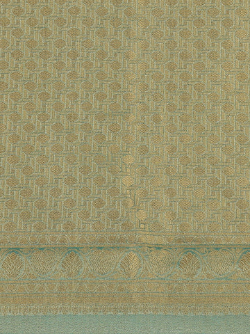 Teal Green Floral Printed Georgette Saree - Diadem