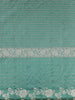 Teal Green Floral Zari Woven Design Pure Banarasi Silk Saree with Zari Border