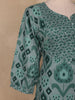 Teal Green  Geometric Printed Design Cotton Straight Cut Salwar Suit