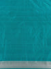 Teal Green Leaf Motif Design Pure Banarasi Saree